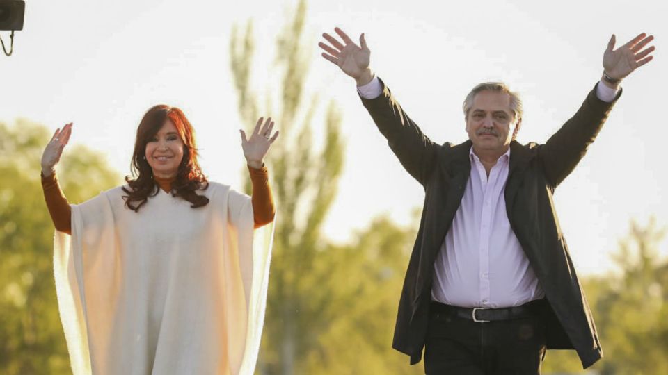 Cristina Kirchner y Alberto Fernández.