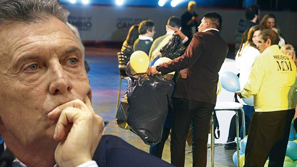 Una escena de la dramática noche de las PASO, cuando el Presidente vivió sus peores horas y empezó el desbande. | Foto:cedoc