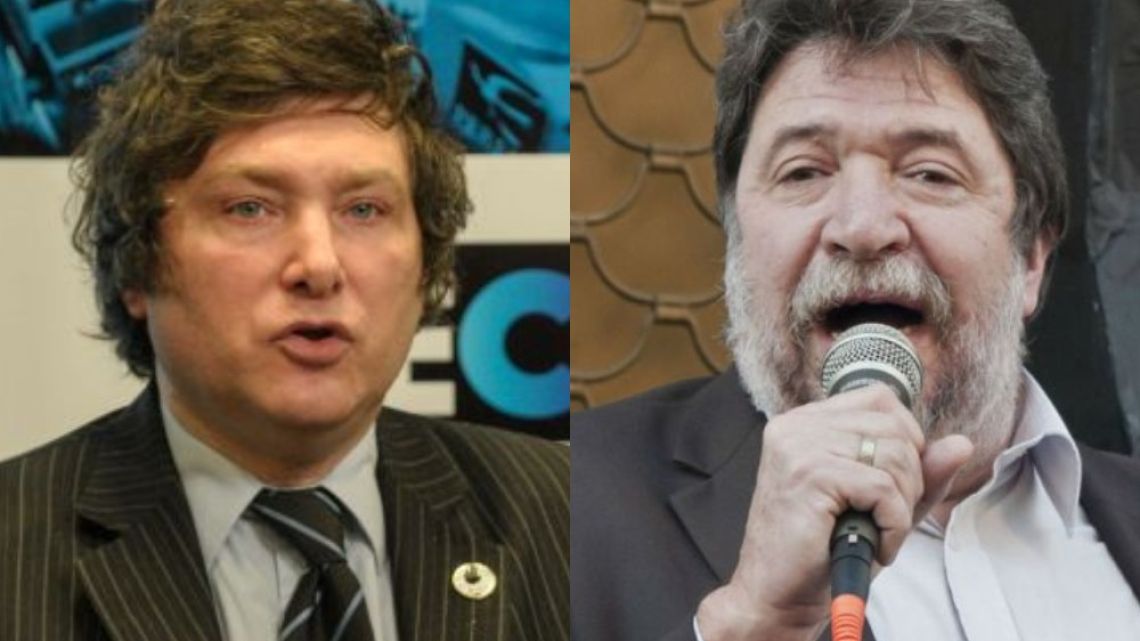 Los economistas Javier Milei y Claudio Lozano. | Foto:Cedoc