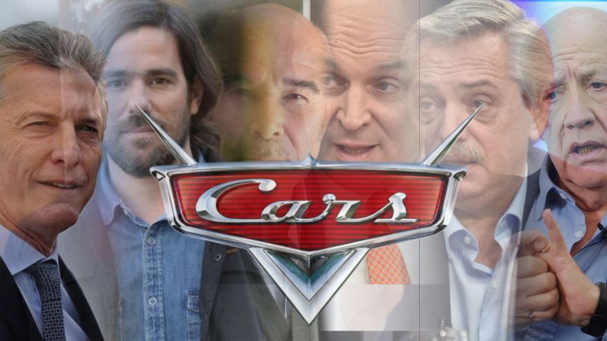 Candidatos a presidente Cars (fotomontaje hecho por Parabrisas)
