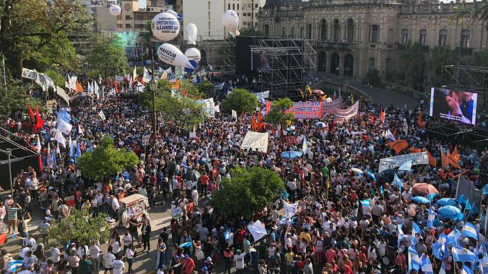 Acto de Manzur en Tucumán