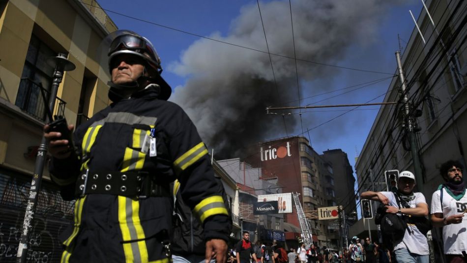 fotos crisis chile afp