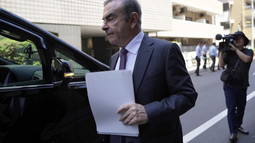 Former Nissan Chairman Carlos Ghosn Visits Tokyo Court For Pretrial Hearing