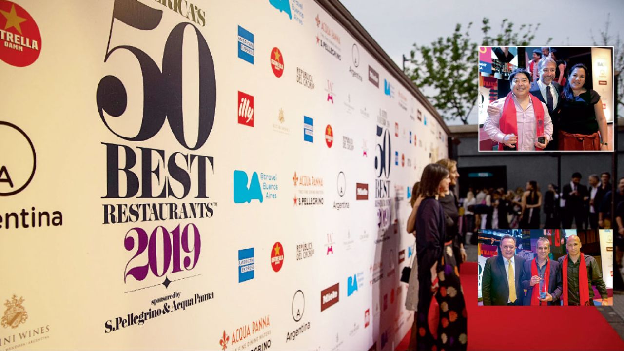 Ganadores. Mitsuharu Tsumura, el chef de Maido, el restaurante peruano que ocupa el primer puesto  en los últimos años. Abajo, el equipo de Don Julio,  el restaurante argentino que llegó más alto, al cuarto lugar.   | Foto:Fotos: Gentileza Latin America’s 50 Best Restaurants y Cedoc.