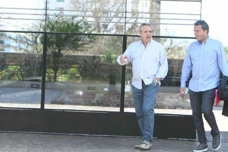 Alberto Fernández y Sergio Massa, este sábado 26 en Puerto Madero.