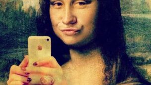 Mona lisa selfie