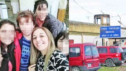 Despedida. El último día en prisión con algunas de sus compañeras, a quienes les dejó sus cosas.