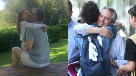 SÁBADO PREVIO. Macri jugó al paddle en su quinta Los Abrojos y pasó el día en familia. Alberto desayunó en Puerto Madero con Massa y luego almorzó con Filmus.