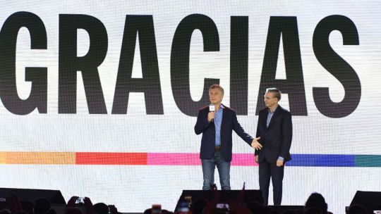 Macri habla desde el bunker.