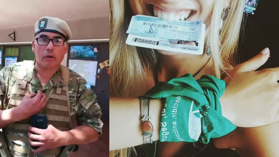 Mendoza. Un gendarme quiso impedir que una joven pañuelo verde vote.