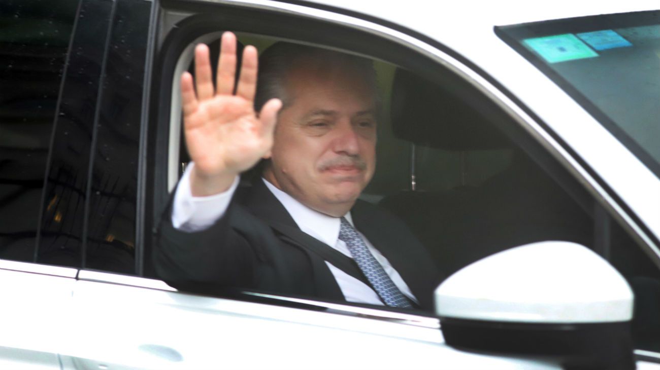 Alberto Fernández llegó a la Casa Rosada.