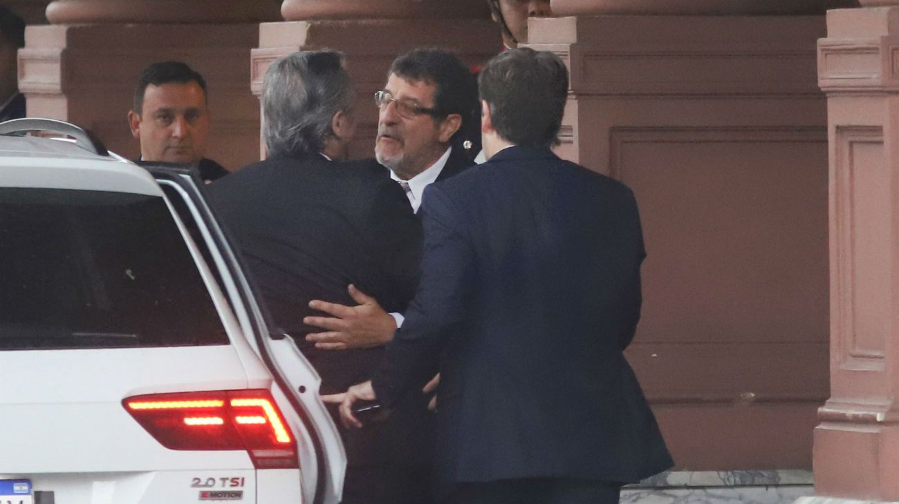 Alberto Fernández llegó a la Casa Rosada.