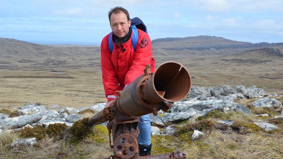 Iván Ambroggio en las Islas Malvinas