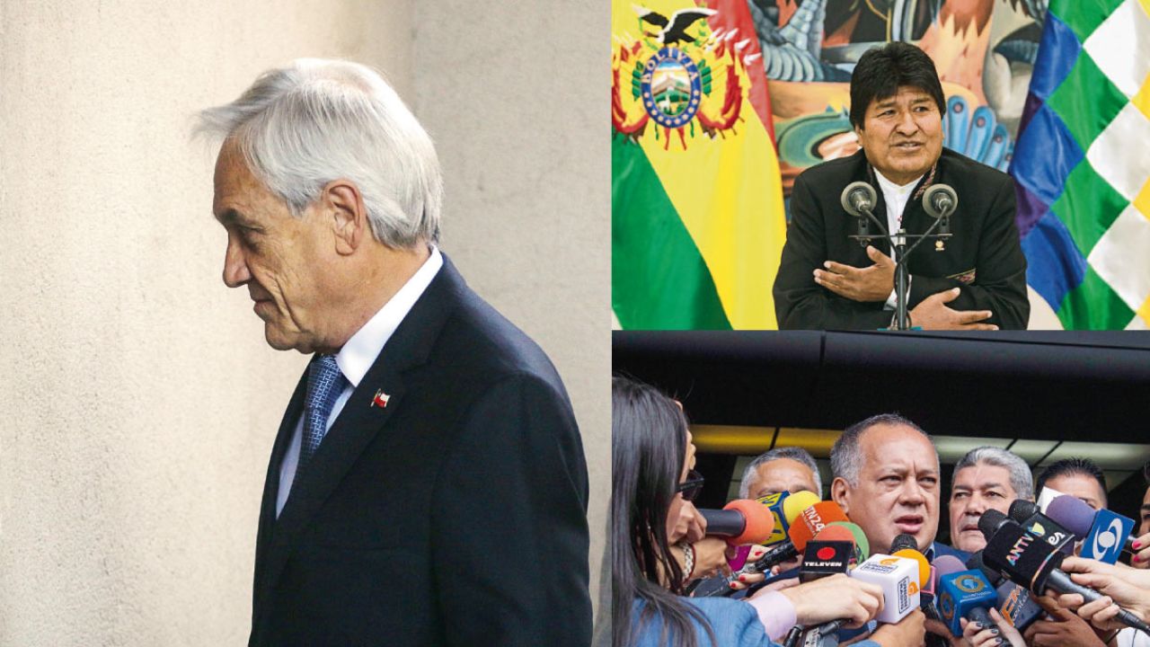 Los presidentes de Chile, Ecuador, Bolivia. | Foto:Cedoc