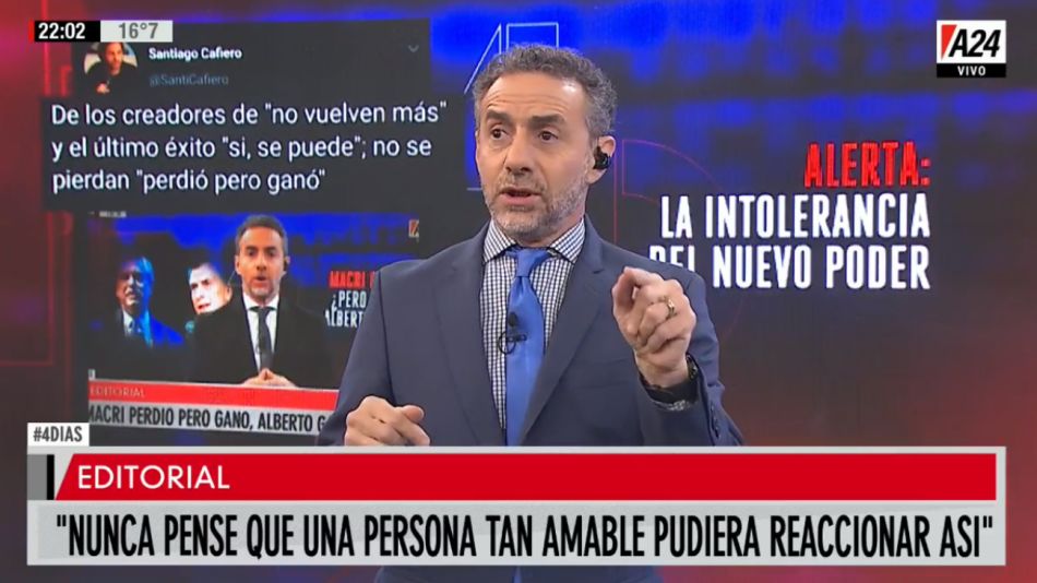 respuesta de luis majul a santiago cafiero