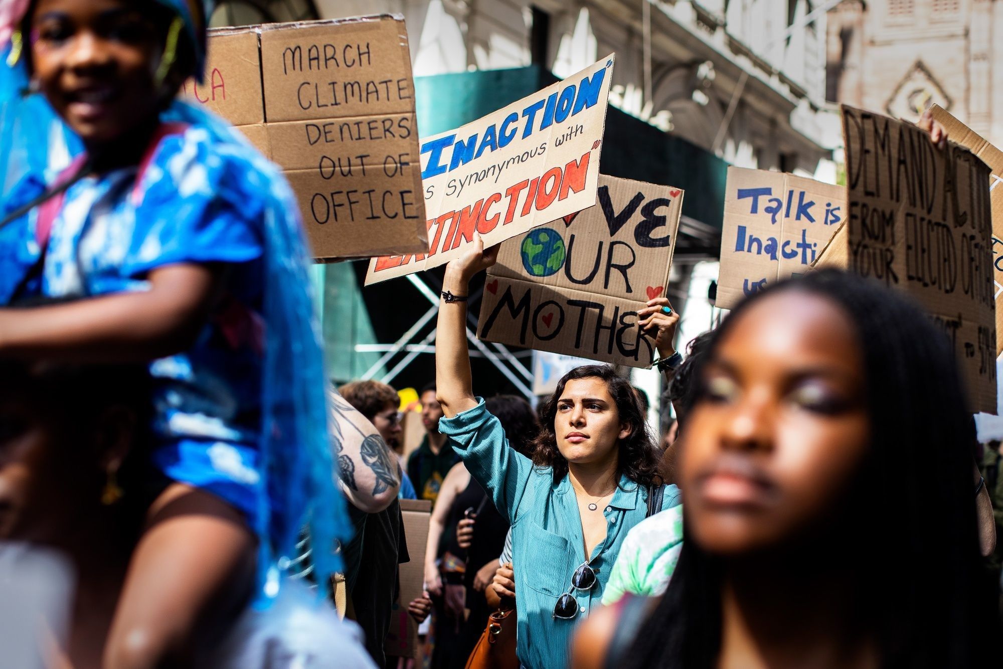 Demonstrators Participate In NYC Climate Strike 