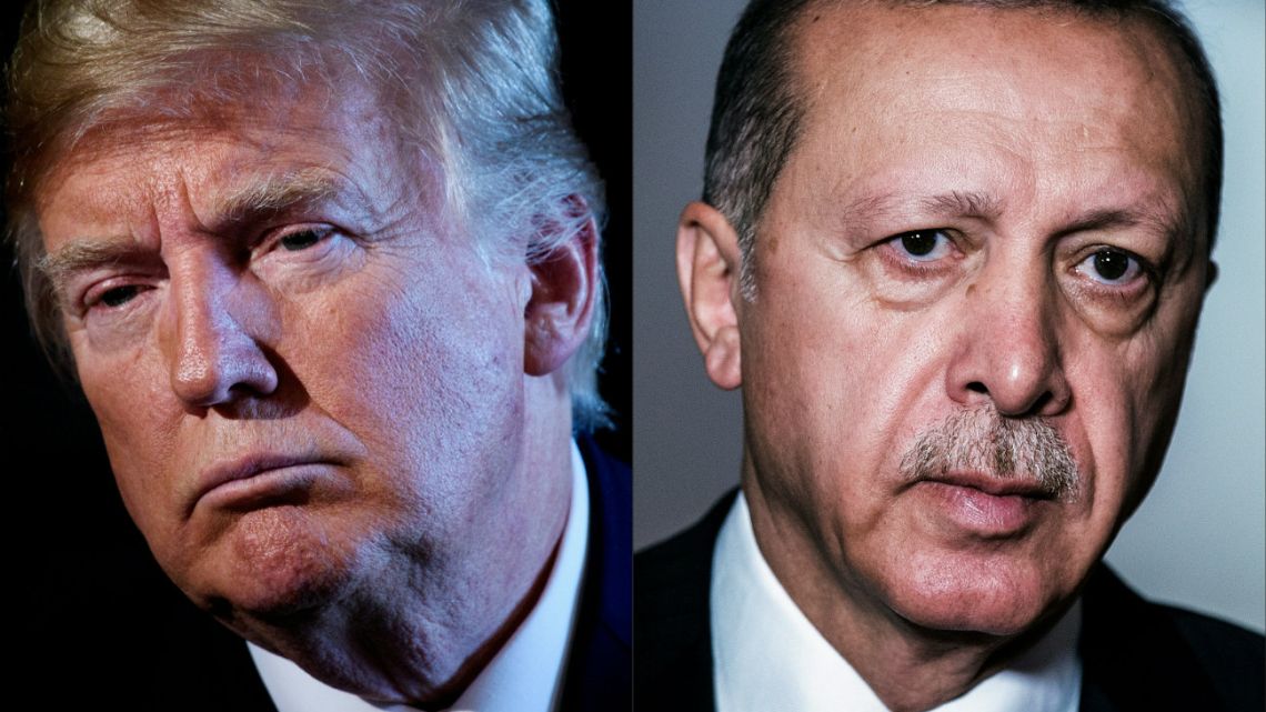 US President Donald Trump and Turkish President Recep Tayyip Erdogan 