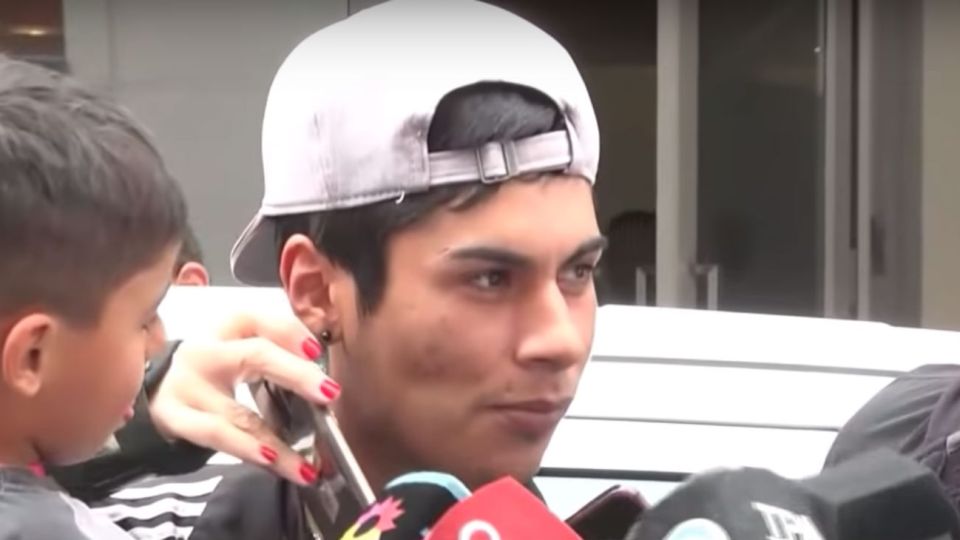 Brian Gallo, a la salida de su encuentro con Alberto Fernández.