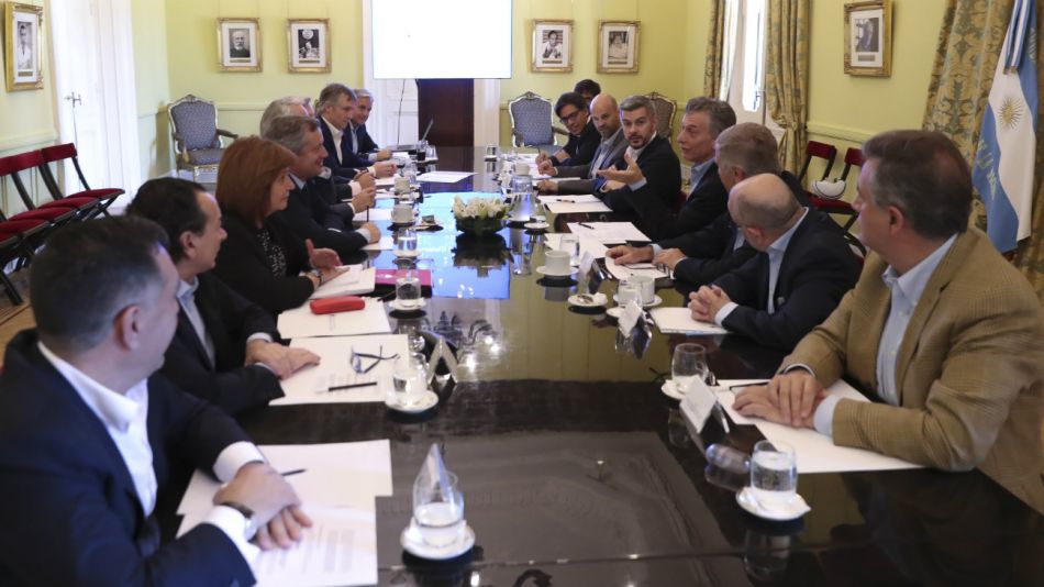 Macri en reunión de gabinete.
