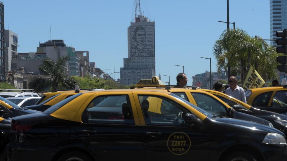 Taxis en la Ciudad de Buenos Aires.