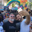 Luis Novaresio y su novio se divirtieron en la Marcha del Orgullo