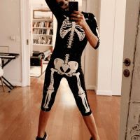 La China Suárez disfrazada en Halloween