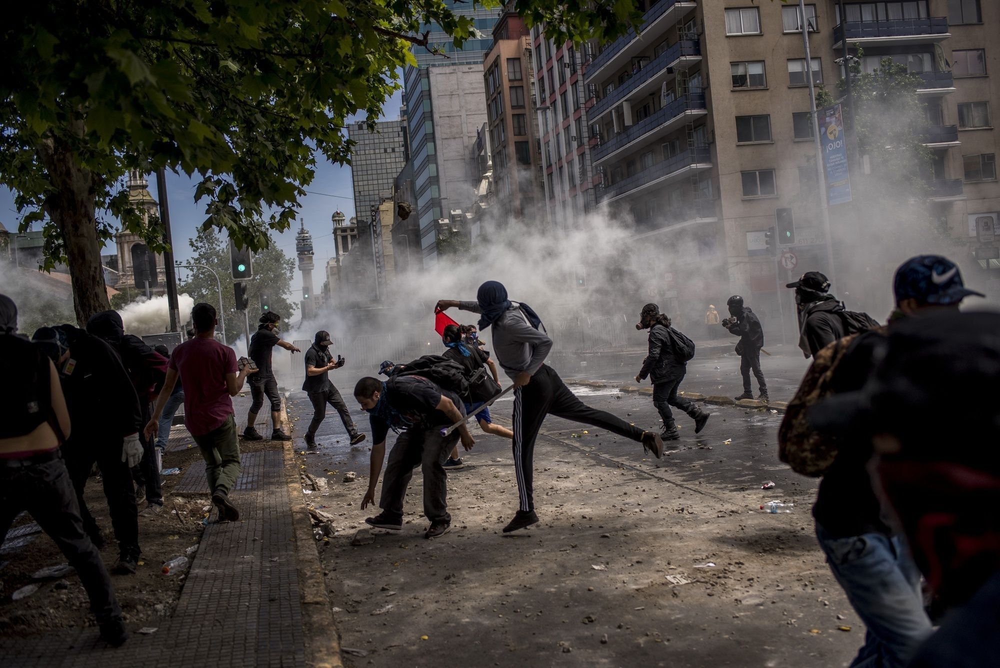 Latin American 'Oasis' Is Shaken by Worst Unrest in Decades