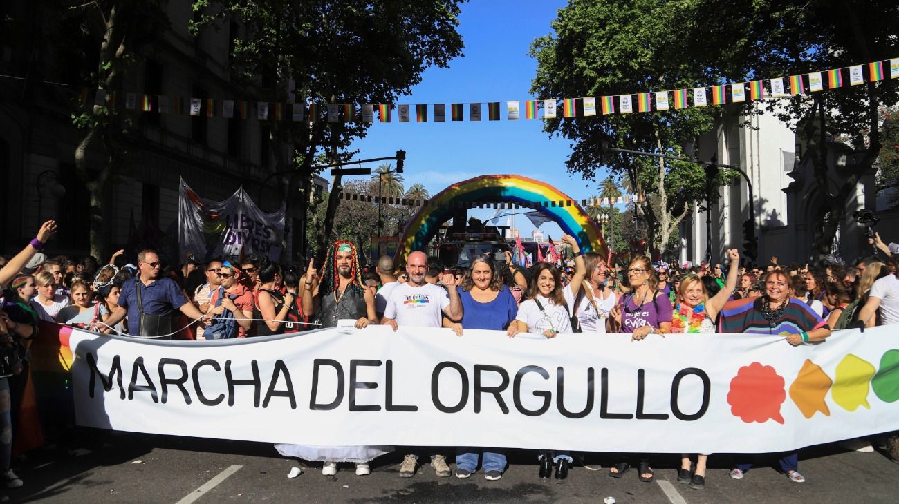 La Marcha del Orgullo celebró su 28° edición en Buenos Aires. 