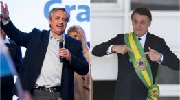 Alberto Fernández y Jair Bolsonaro.