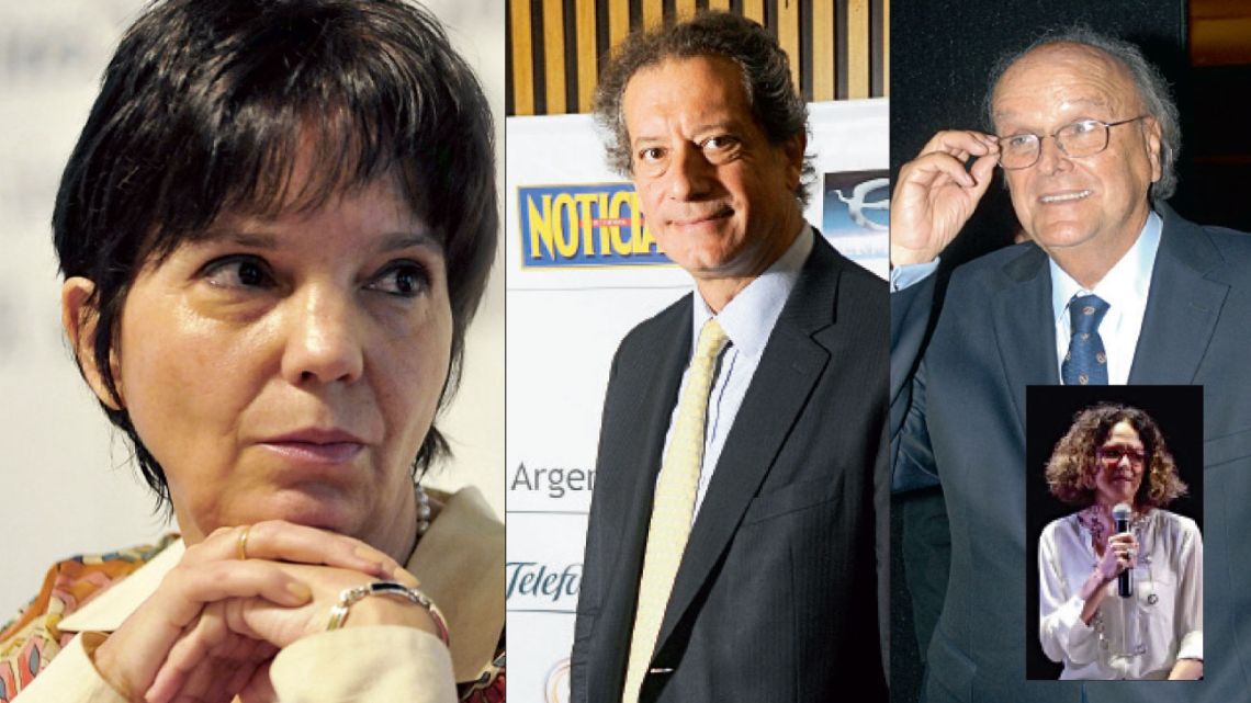 Mercedes Marcó del Pont, Miguel Pesce, José Ignacio de Mendiguren y Cecilia Todesca Bocco. | Foto:Fotos: Cedoc