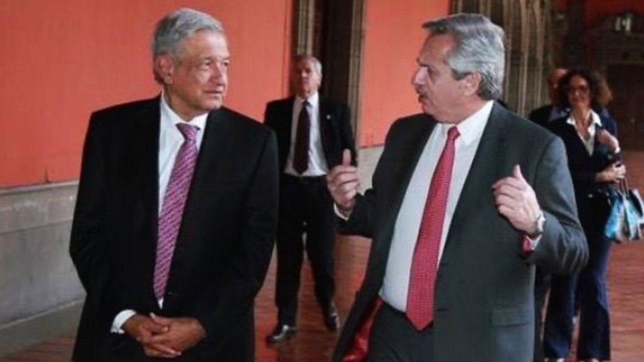 Alberto Fernández junto a López Obrador | Foto:Instagram
