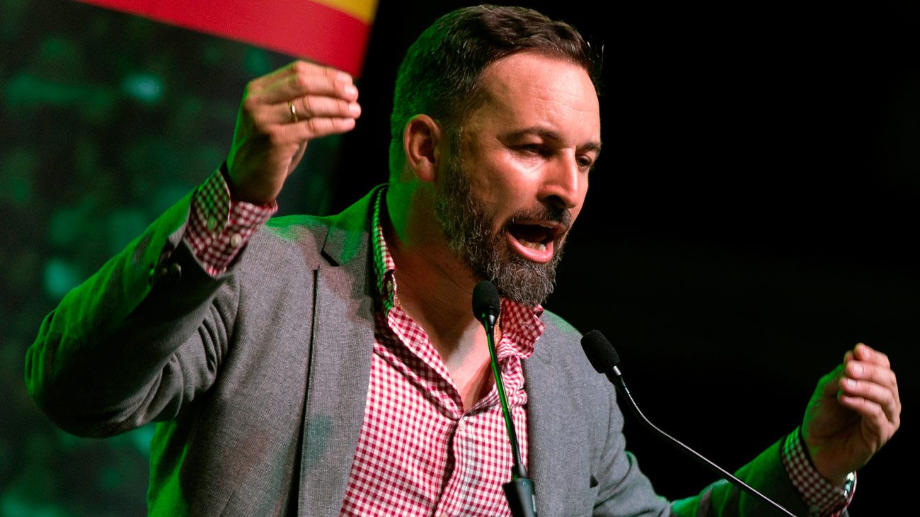 El presidente de Vox, Santiago Abascal.