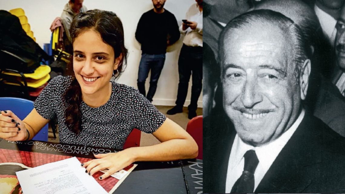 Lucía Cámpora, sobrina nieta del ex presidente Héctor Cámpora | Foto:Cedoc