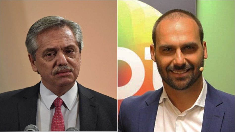 Alberto Fernández y Eduardo Bolsonaro