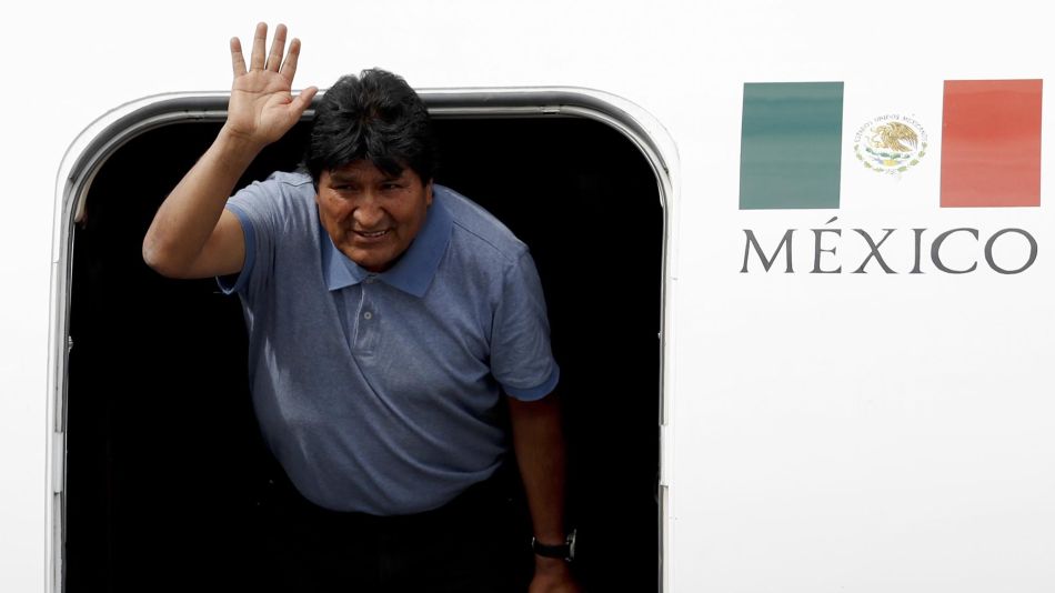 Evo Moralesllegó a México 20191112