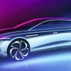 Boceto digital del Volkswagen ID. Space Vizzion.