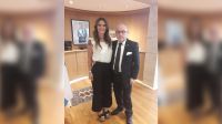 La diputada provincial electa, Amalia Granata, y el canciller, Jorge Faurie.