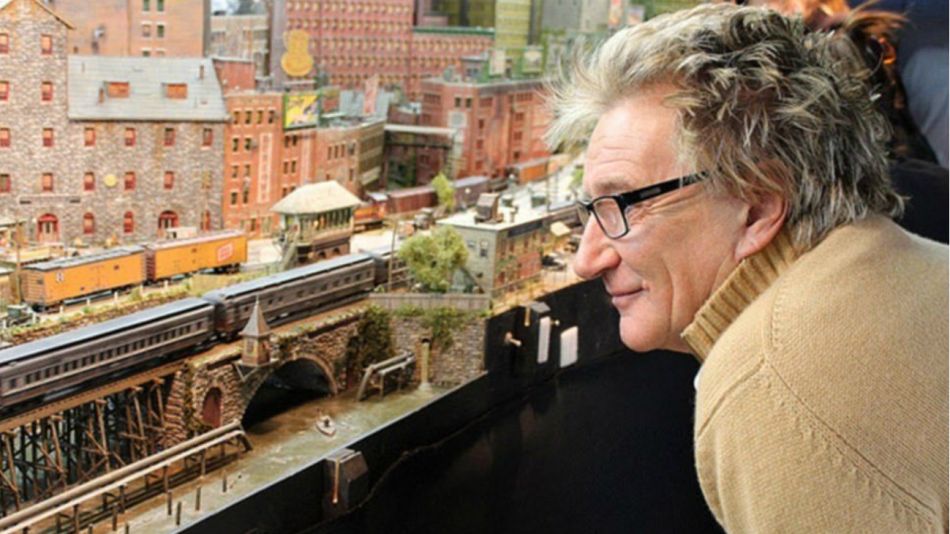 Rod Stewart y su maqueta ferroviaria