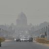 Polución en Nueva Delhi, India. 