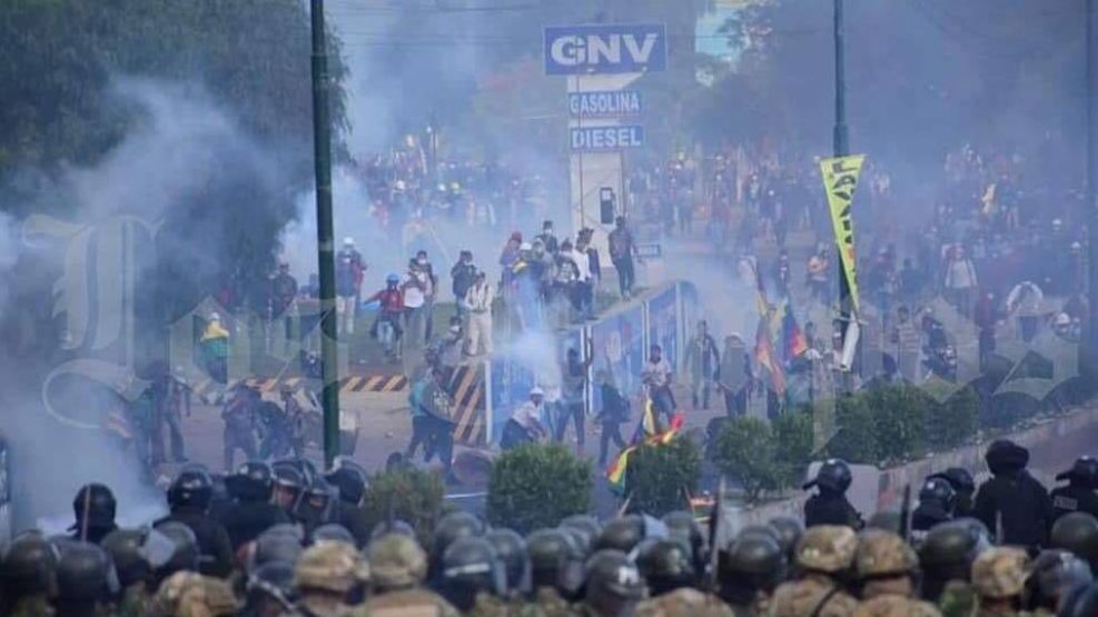 Represion en Cochabamba, Bolivia