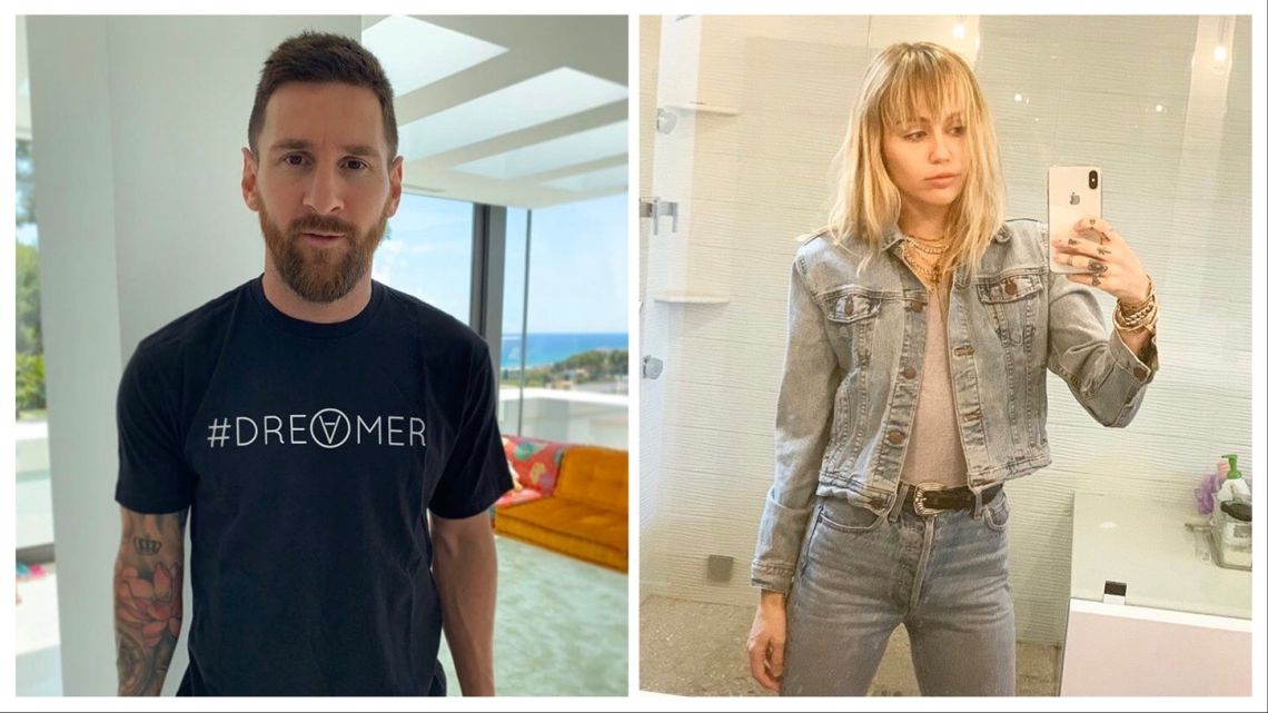 La foto que une a Leo Messi con Miley Cyrus