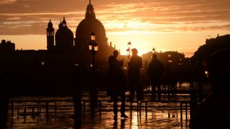 marea alta en venecia italia afp