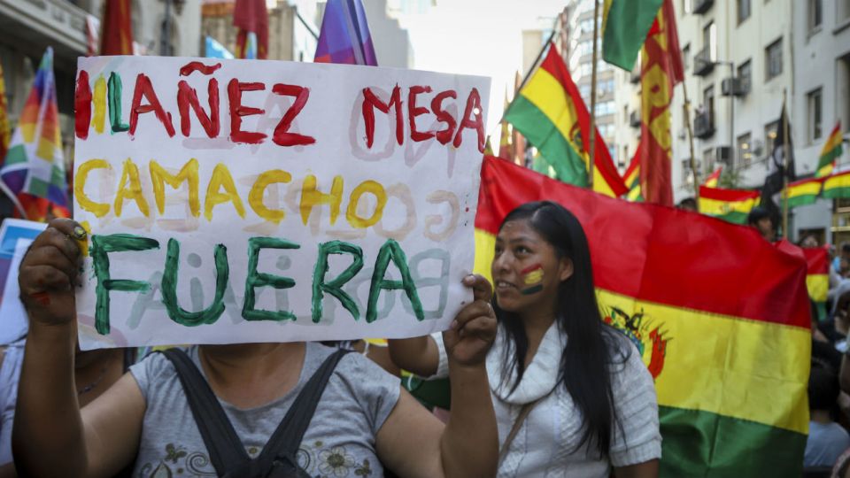 El acto fue convocado por las dos CTA y la Corriente Federal de los Trabajadores.