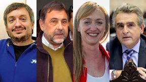 Maximo Kirchner, Carlos Caserio, Anabel Fernandez Sagasti y Agustin Rossi 20191119