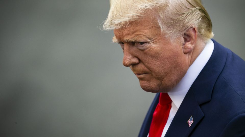 Trump mad hp social