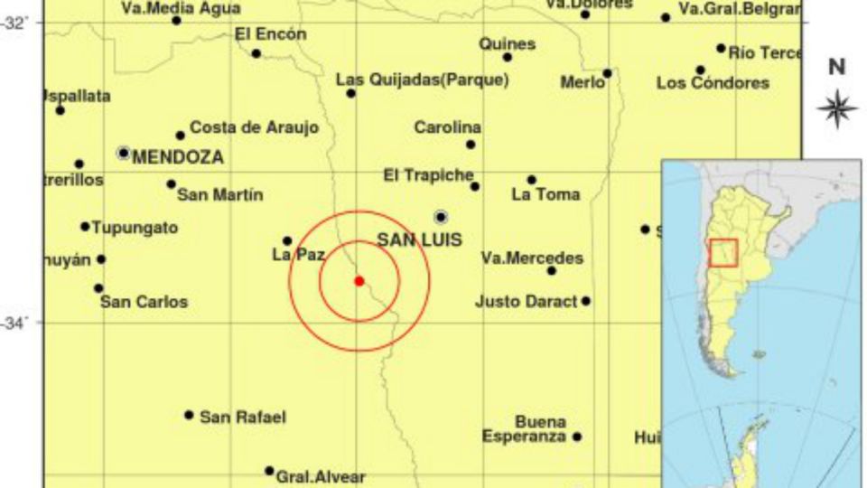 El epicentro del sismo.