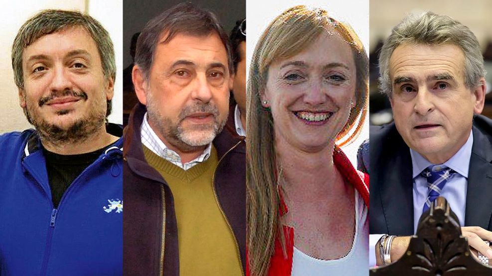 Maximo Kirchner, Carlos Caserio, Anabel Fernandez Sagasti y Agustin Rossi 20191119