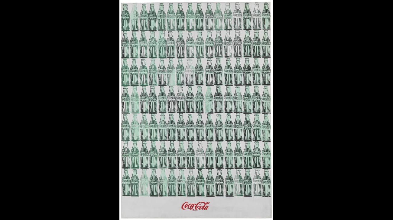 Andy Warhol. Green Coca-Cola Bottles, 1962. Whitney Museum of American Art, New York; purchase with funds from the Friends of the Whitney Museum of American Art. © 2019 The Andy Warhol Foundation for the Visual Arts, Inc. / Artists Rights Society (ARS), New York.