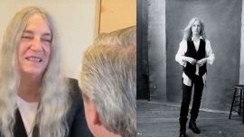 Patti Smith y Alberto Fernández