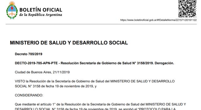 Boletín Oficial del 22 de noviembre de 2019